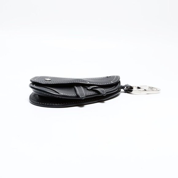 Dior Pouch Leather Saddle Bag Charm Mini Key Holder - Picture 7 of 10
